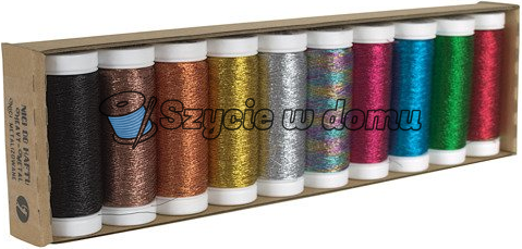 Nici do haftu maszynowego Łucznik Heavy Metal zestaw 10szt kolorowych