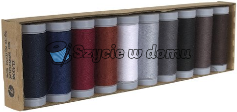 Zestaw 10 nici do haftu Łucznik classic compact