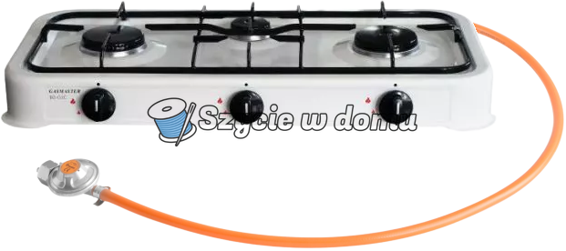 Kuchenka gazowa 3 palnikowa Gasmaster Wąż+reduktor
