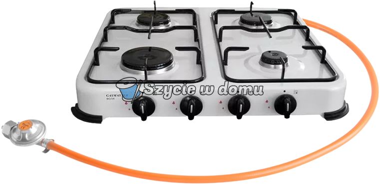 Kuchenka gazowa 4 palnikowa Gasmaster Wąż+reduktor