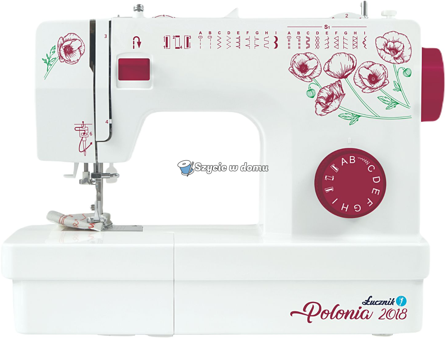 Maszyna do szycia Łucznik Polonia 2018 mechaniczna domowa 22 ściegi LED