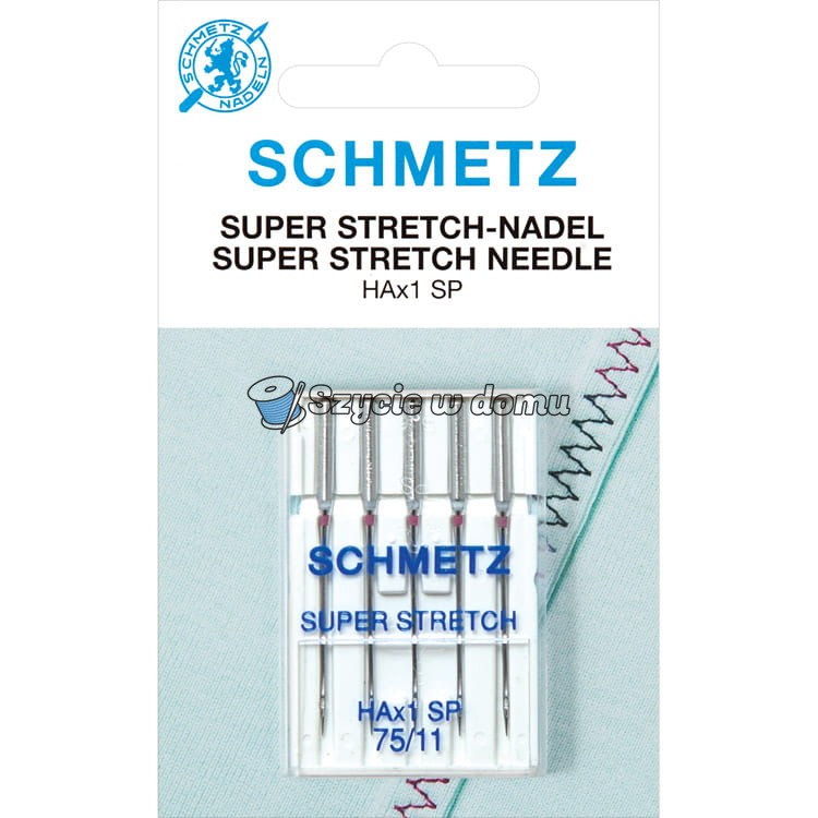 Igły do owerloków domowych SCHMETZ HAx1 SP 5x75