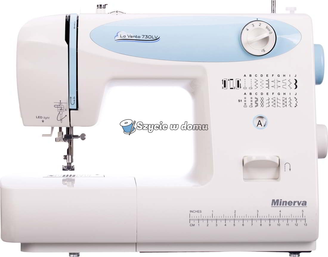 Maszyna do szycia mechaniczna Minerva La Vento 730LV + akcesoria