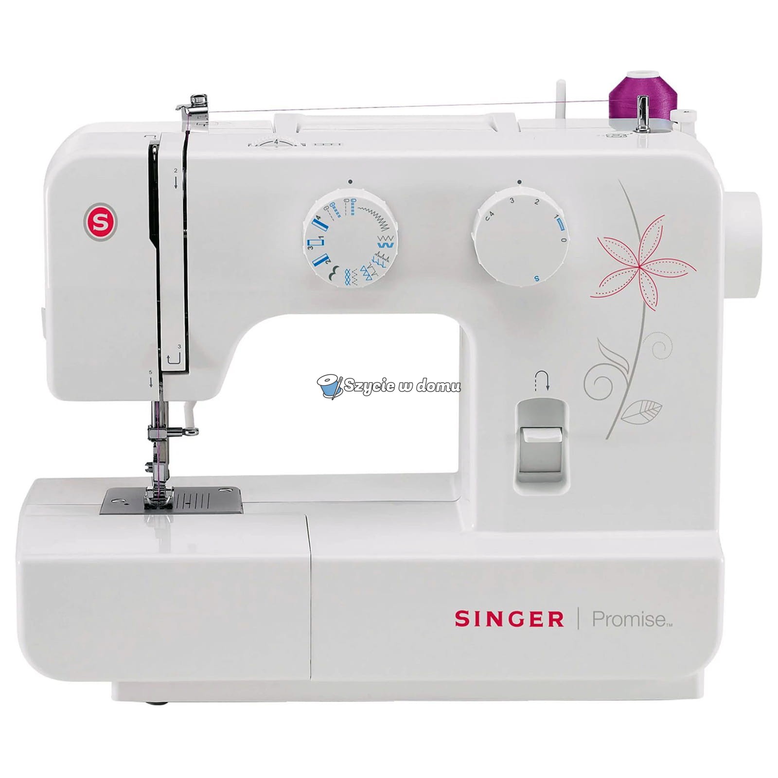 Maszyna do szycia mechaniczna domowa prosta Singer 1412