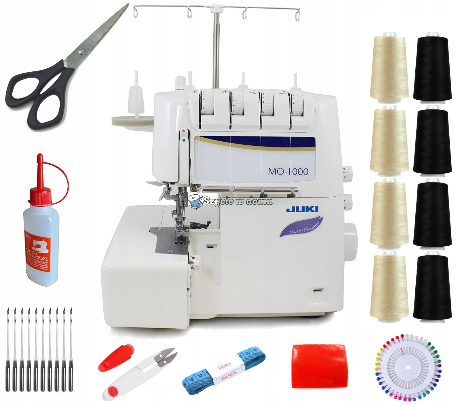 Owerlok  overlock maszyna do szycia JUKI MO-1000  + GRATISY