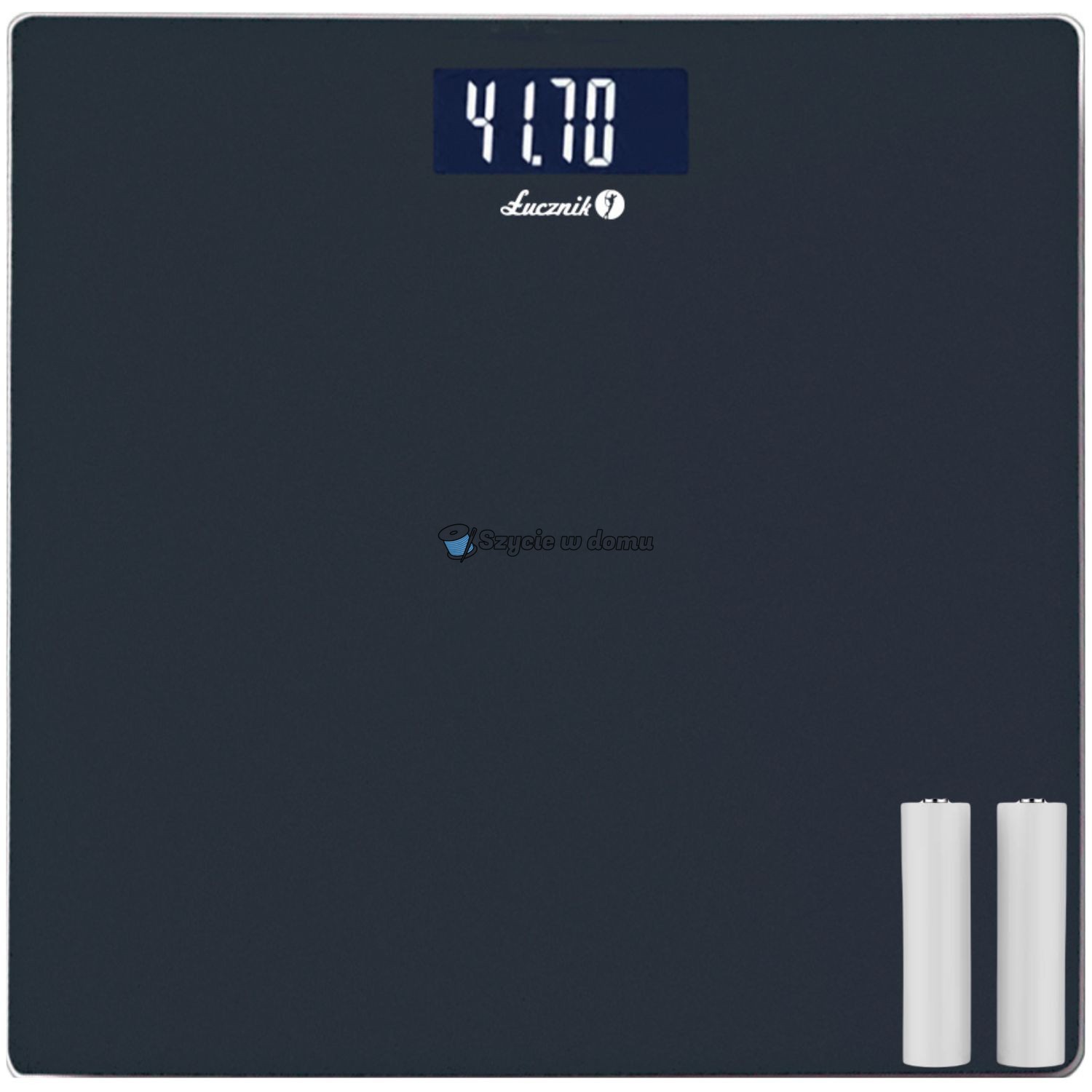 Elektroniczna waga łazienkowa Łucznik BS-2018 LCD Industrialny grafit