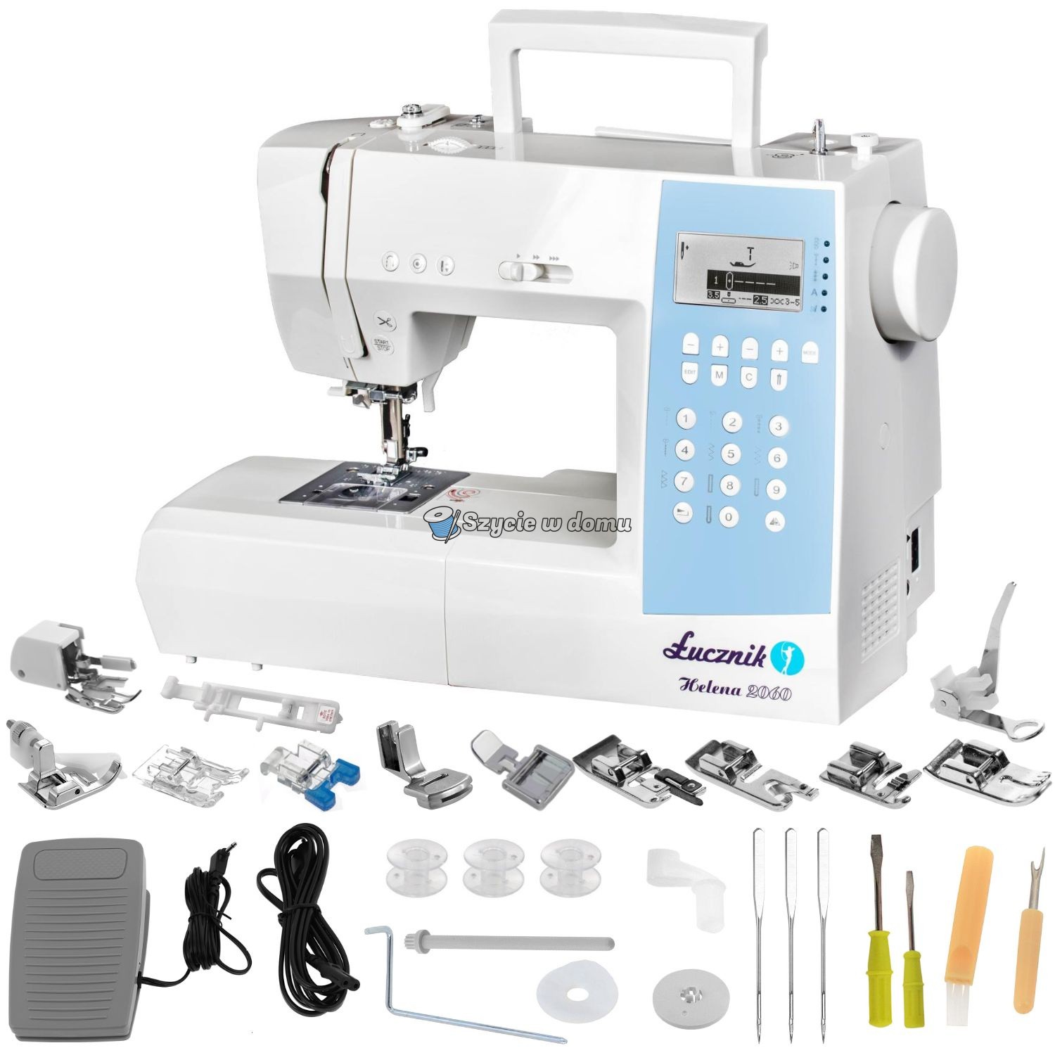Maszyna do szycia Łucznik Helena 2060 automatyczna 233 programy