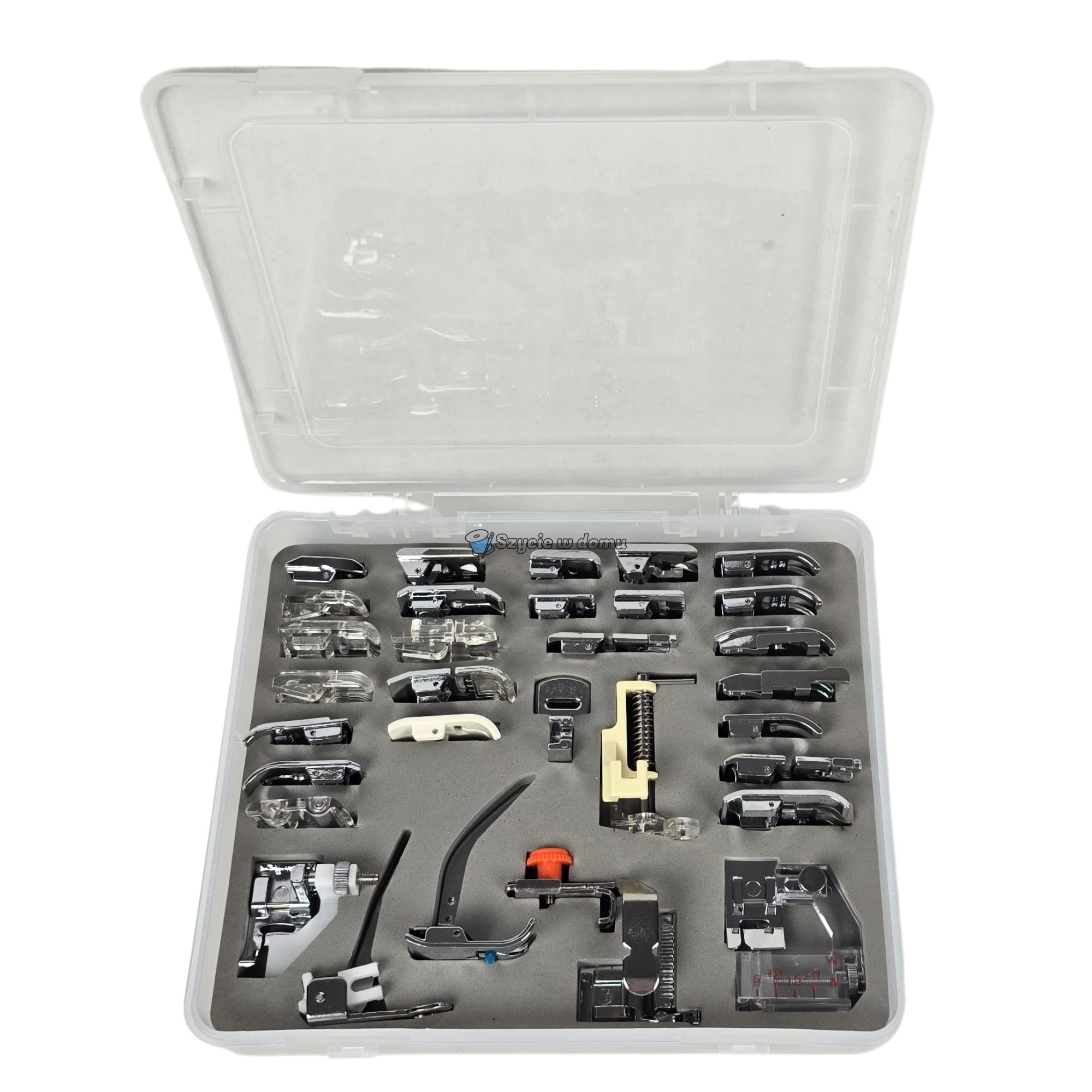 Stopki do maszyny do szycia MATIC zestaw 32 stopek w pudełku