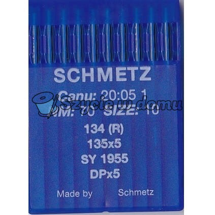 Igły Schmetz DPx5 / 135x5 rozmiar 70 - 10 szt.