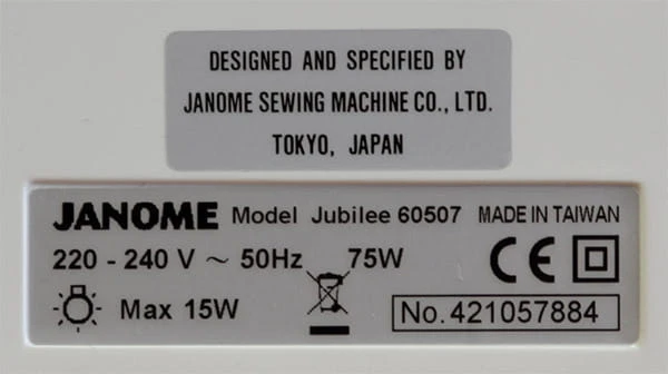 Maszyna do szycia JANOME JUBILEE 60507 + STOPKI + GRATISY!