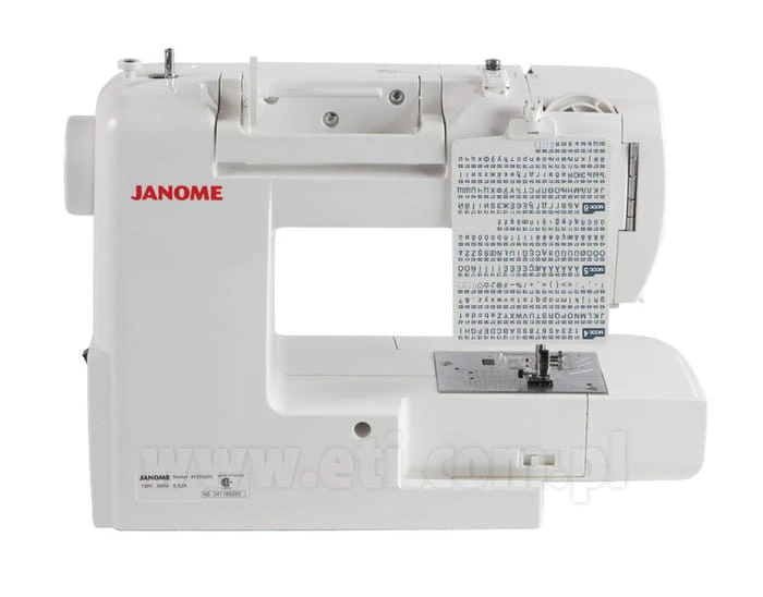 ściegi Maszyna do szycia JANOME TXL607