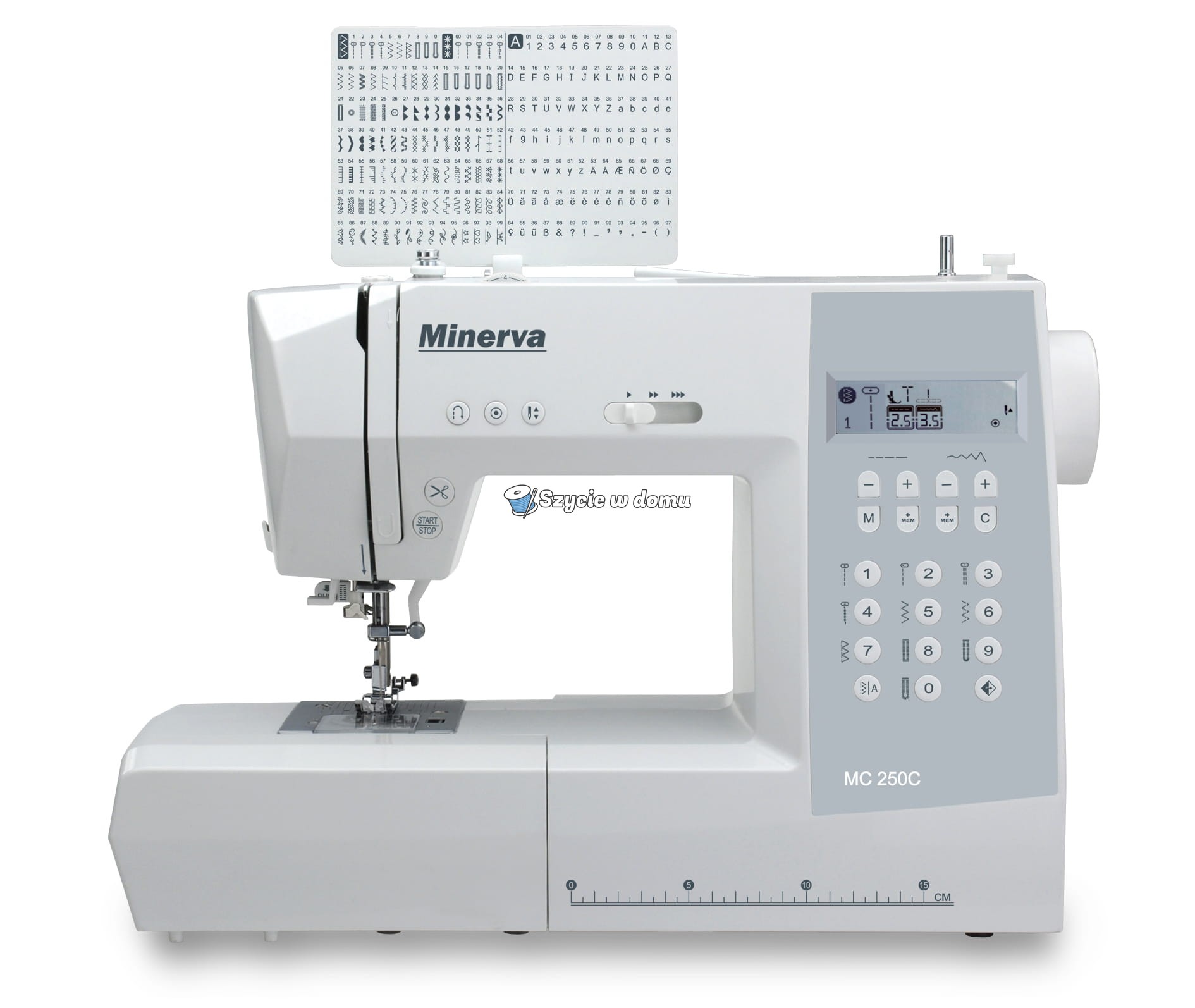 Maszyna do szycia Minerva MC250C komputerowa 197 ściegów z funkcją START/STOP