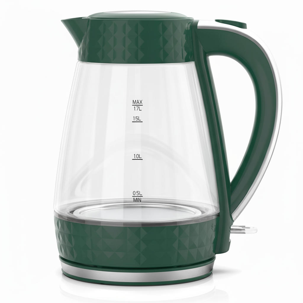 Czajnik elektryczny Łucznik PK-2018 - zielony 1.7 L