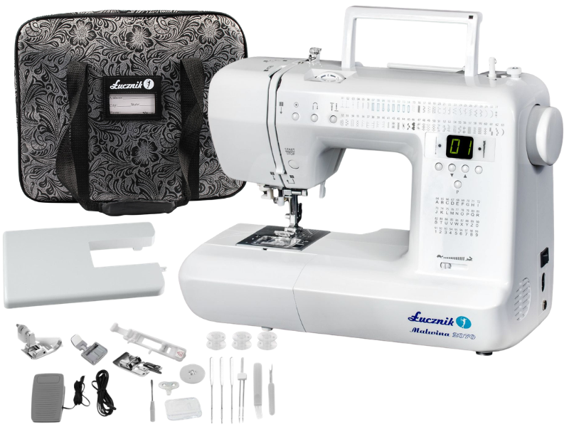 Maszyna do szycia komputerowa Łucznik Malwina 2070  + GRATIS torba i stolik