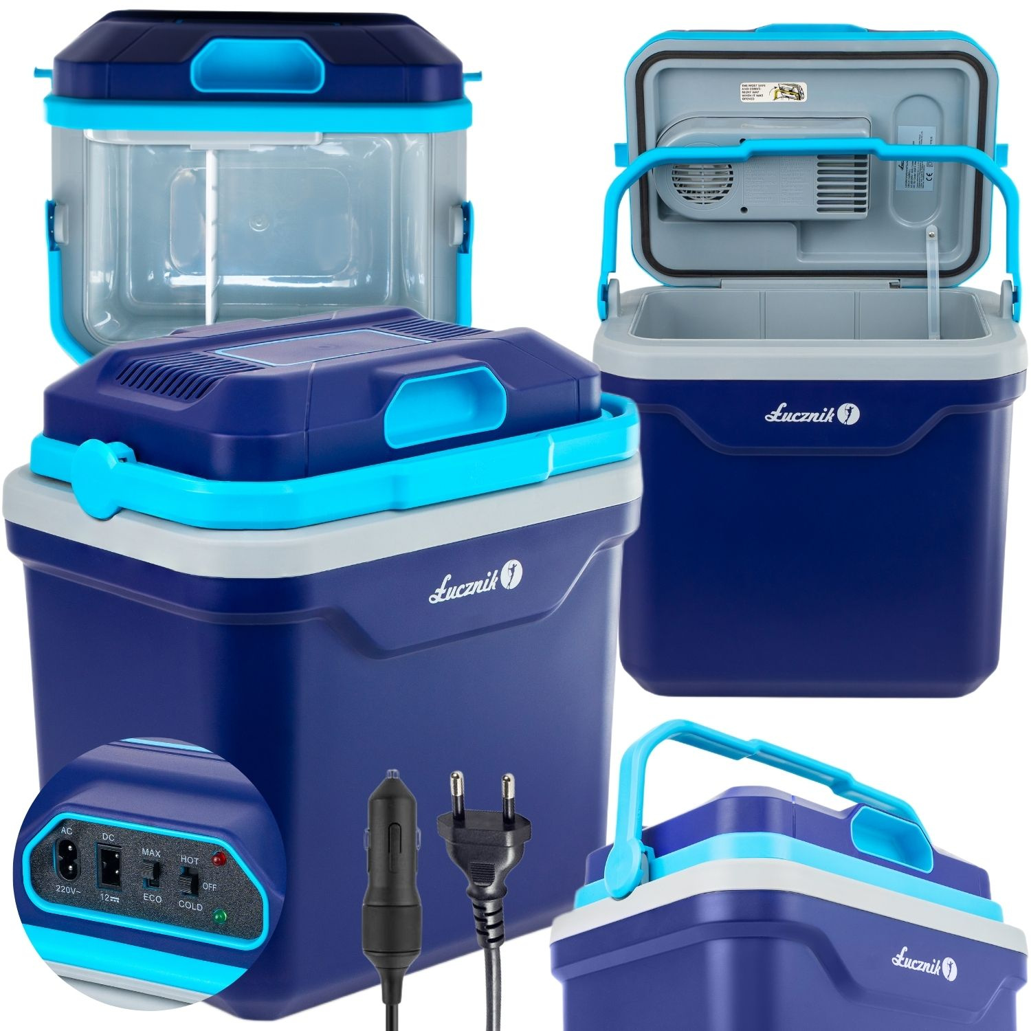 Lodówka turystyczna samochodowa Łucznik CBX-24 Cool&Go L 24L pod namiot